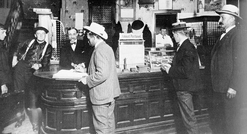 1885_-_Black_Bear_Hotel_-_Front_Desk